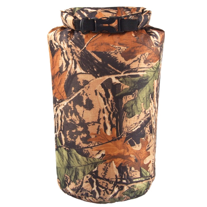 Portable 8L Camouflage Waterproof Bag Storage Dry Outdoor Canoe Kayak Rafting Camping Climbing Hike WaterBag