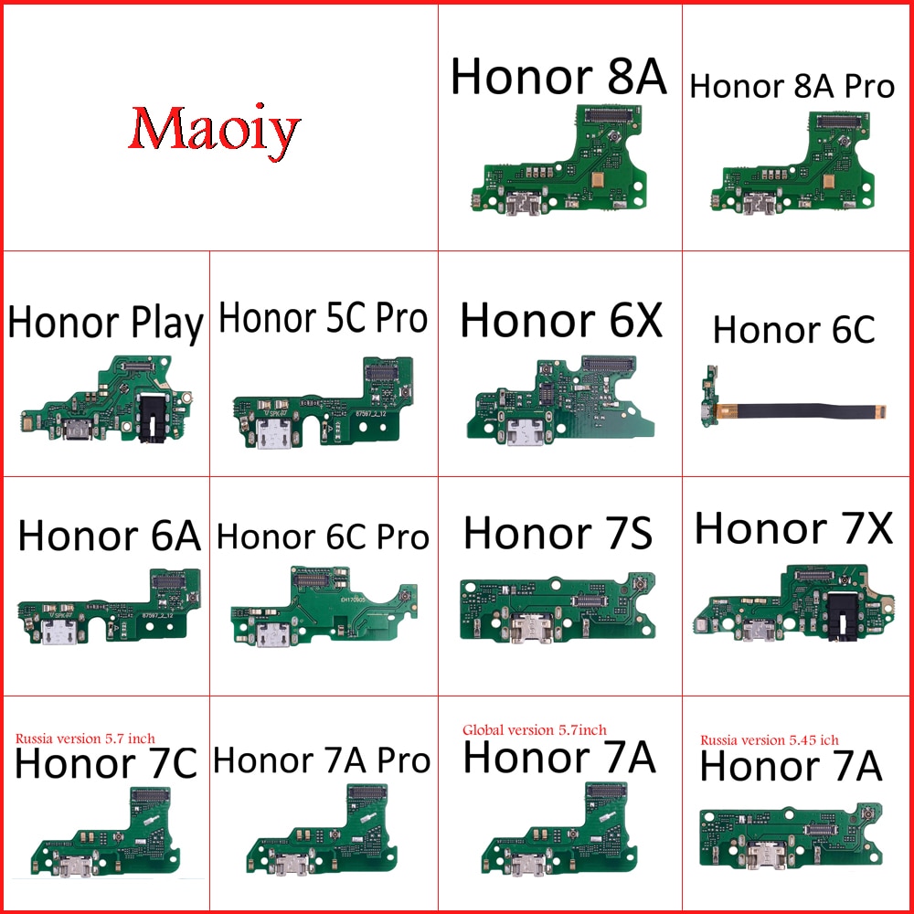 Charger USB Dock Charging Dock Port Board With Mic Microphone Flex Cable For HuaWei Honor Play 8A 7A 7C 7X 7S 6A 6C 6X 5C Pro