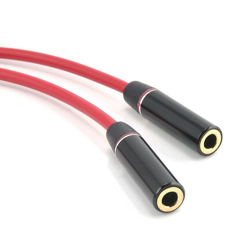 Y Splitter Cable 3.5 Mm 1 Male To 2 Dual Female Audio Cable MP3 MP4 Stereo Plug Adapter Jack For Earphone Headset Headphone