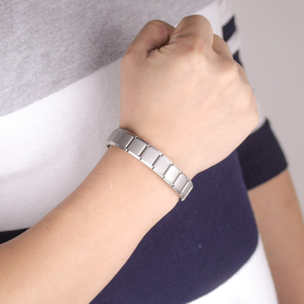 Hapiship Mode-sieraden 13Mm Goud Zwart 80 Germanium Roestvrij Staal Energie Armband Power Bangle Voor Man Vrouwen G022