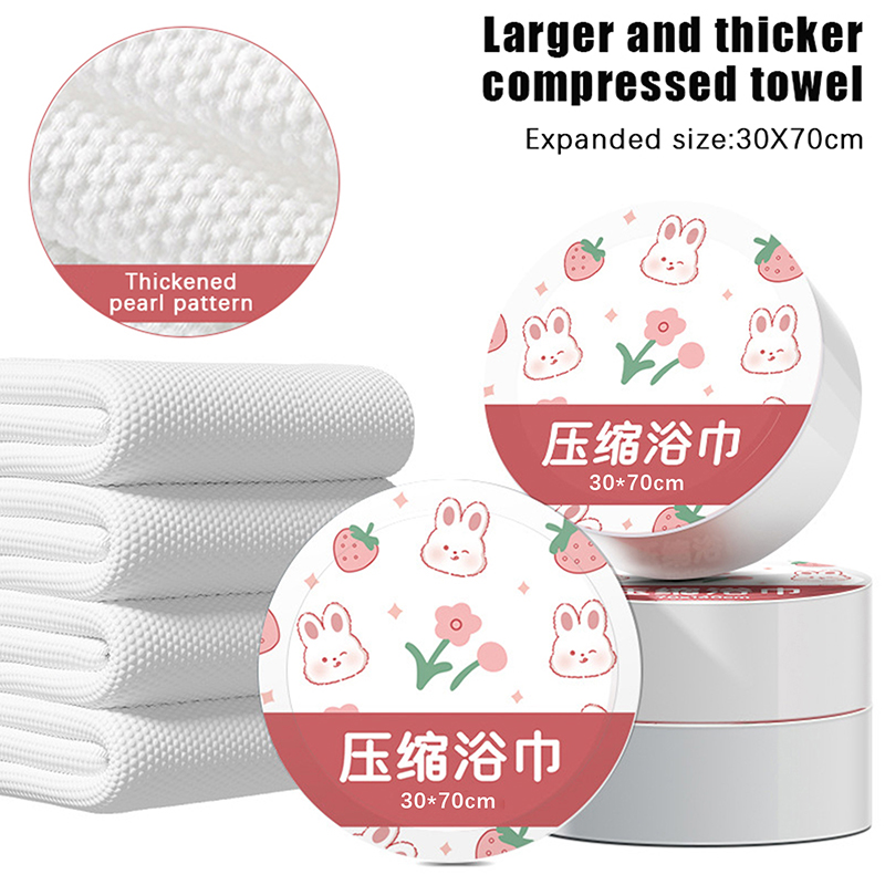 5/10 pçs 30*70cm toalha comprimida descartável grande engrossado toalhas de banho viagem hotel banho lavável toalhas de limpeza facial
