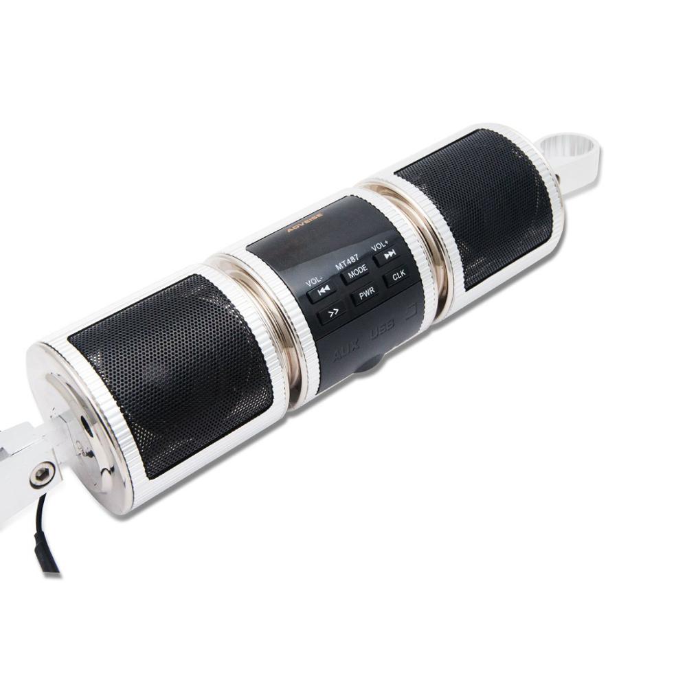 Haut-parleurs Bluetooth 12V pour moto, étanche, HiFi, avec Radio Fm, système de son stéréo pour ATV, Jet Ski Rem: Default Title