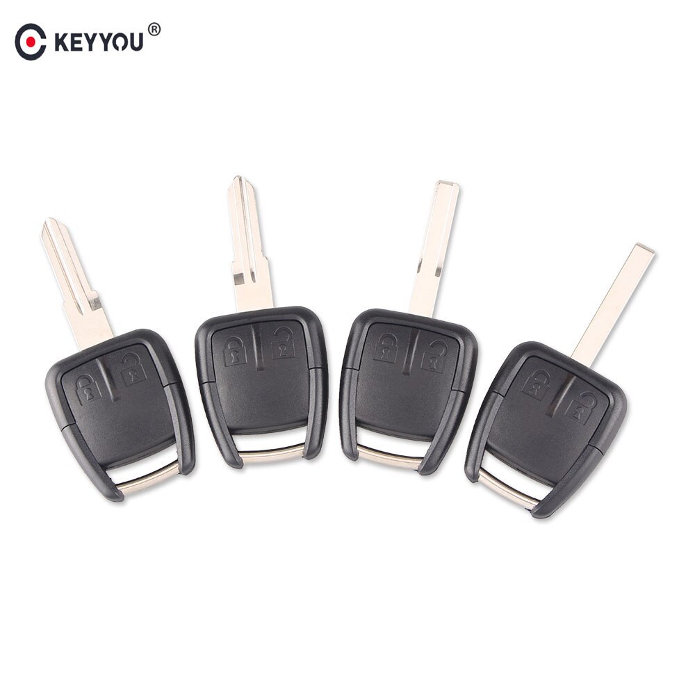 KEYYOU 2 Button Car Key Remote Case Shell Fob For Chevrolet With Key Blade
