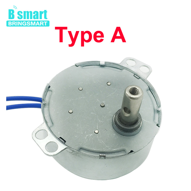 BringSmart 5-24v 110v 220v 1.4 2 4 8 10 15 20 30 48 60 obr/min rzemiosło obracać wystawa wentylator kuchenka mikrofalowa biegów silnik synchroniczny ac