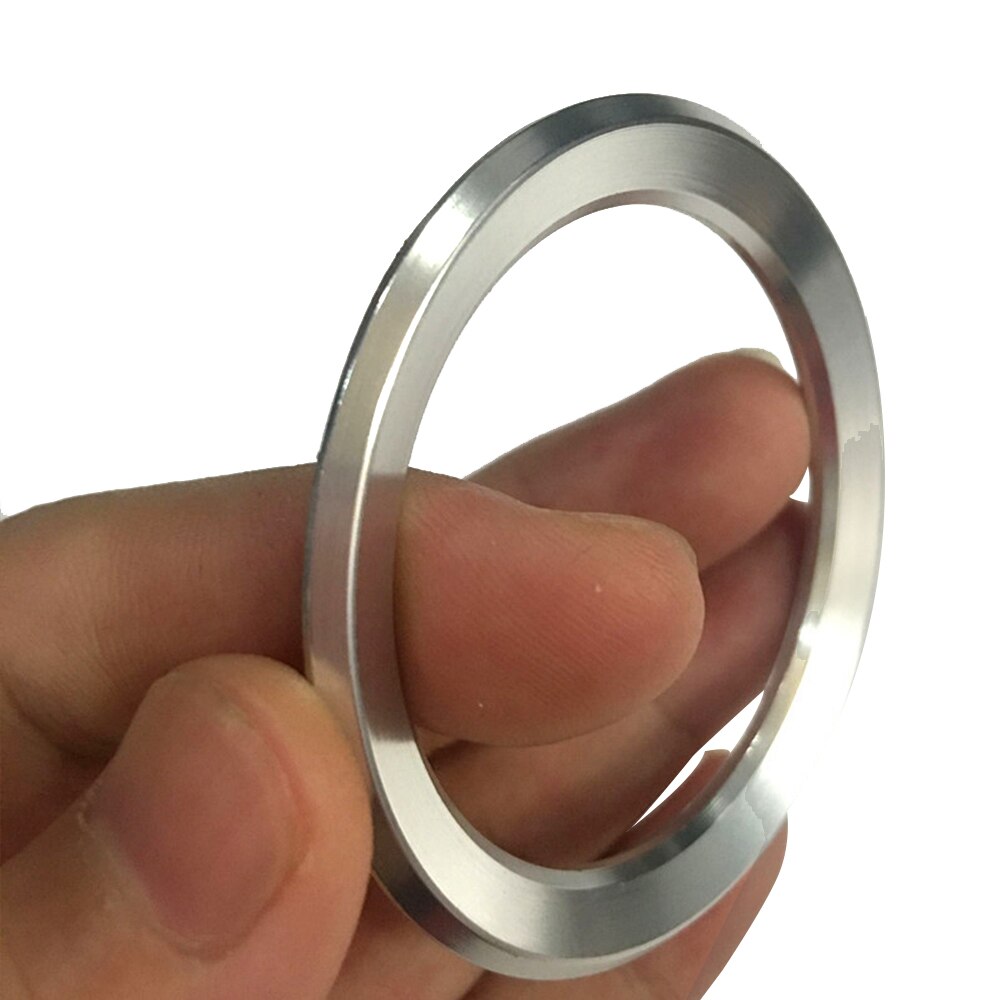 Anneau de volant de volant de voiture | En alliage d'aluminium, décoration de volant de voiture, étui de couverture pour BMW All Series accessoire de voiture: Argent
