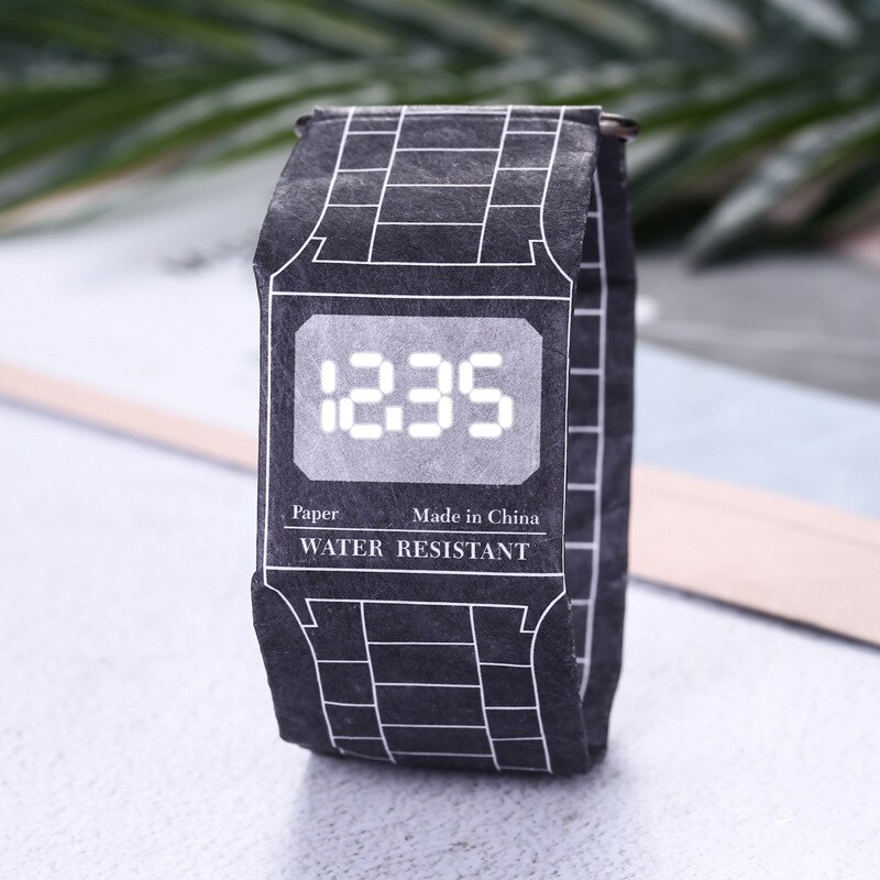 LED Paper Watch Waterproof Sport Men Women Watches Magnetic Closure Buckle Ultra Light Digital Watch relogio masculino feminino