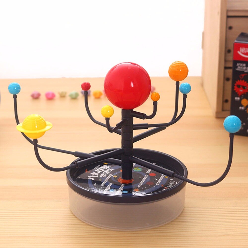 1 Pc/Box Fasinating Interesting Manual DIY 8-Planet Solar-System Model Planetarium for Children Physics & Mathematics Education