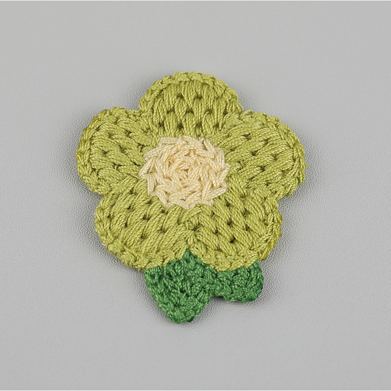 10 Stuks Bloem Gebreide Patches Geborduurde Stof Gordijnen Dekbedovertrekken Decoratieve Stickers Kleding Accessoires: Black