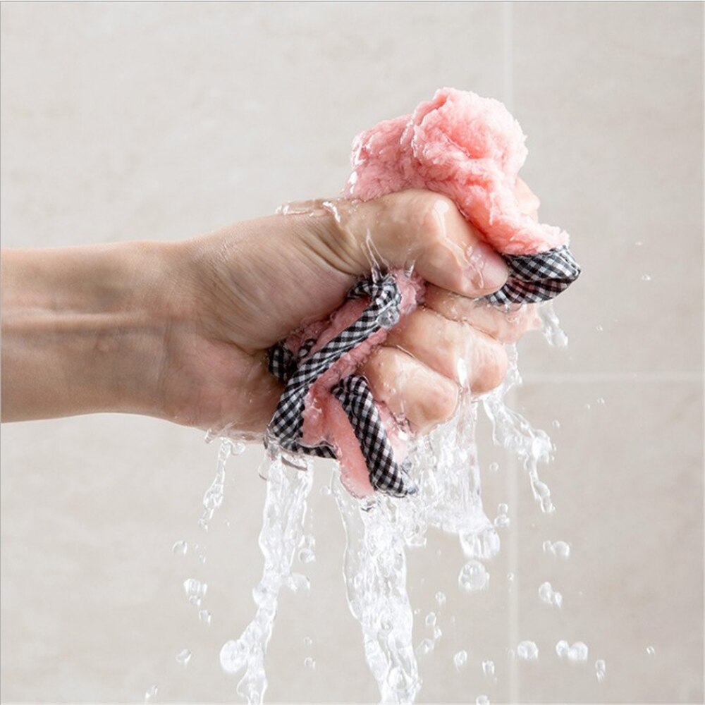 Super Absorbent Coral fleece Clean Cloth Cleaning Wiping Rag Dish Towel Home Kitchen Towel Sink Wipe Cleaning Towels 25*27.5cm