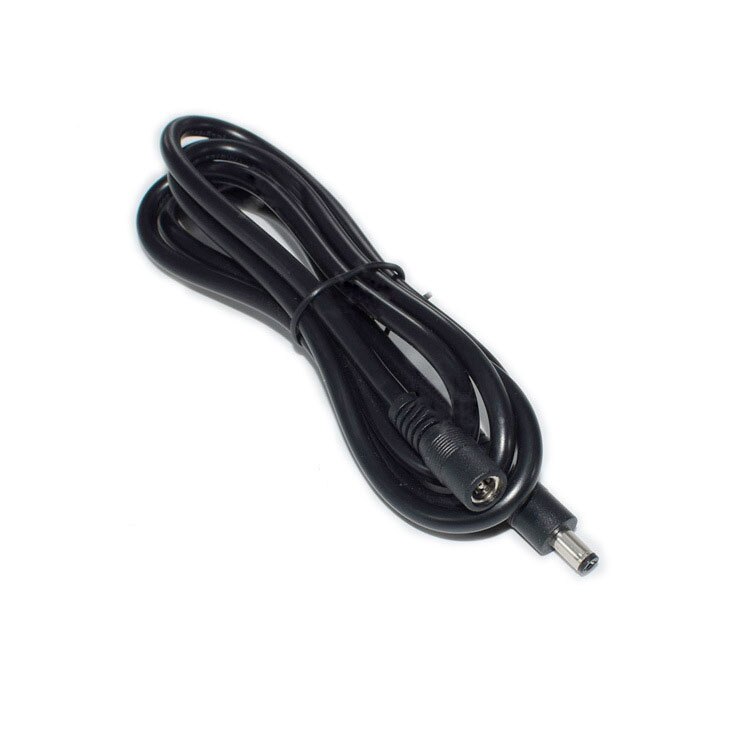 2m 20AWG 12 Volt DC Extension Power Cord Cable 2.5mm / 5.5mm Male Female For IP CCTV Camera Monitor Recorder