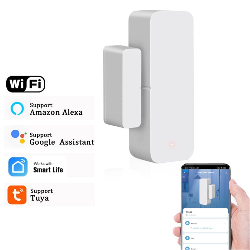 Tuya Smart Life Smart WI-FI Door Window Magnetic Sensor For Alexa / Google Home