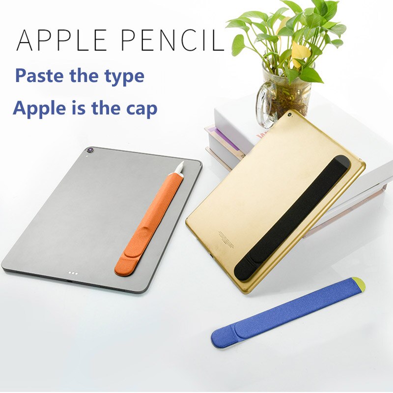 1Pcs Lijm Beschermhoes Voor Apple Potlood Sticky Houder Mouw Flanel Cover Tablet Touch Pen Volledige Beschermende Pouch Tassen
