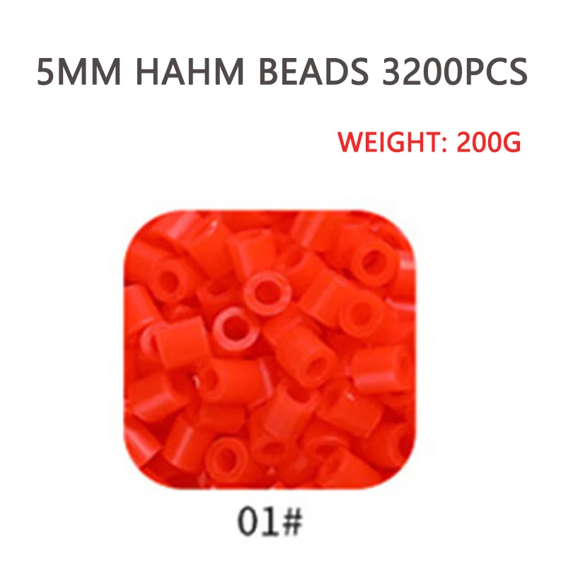 5MM Hama Beads 57 Colors For Choose Kids Education Diy Toys 100% Guarantee Perler Beads: Red