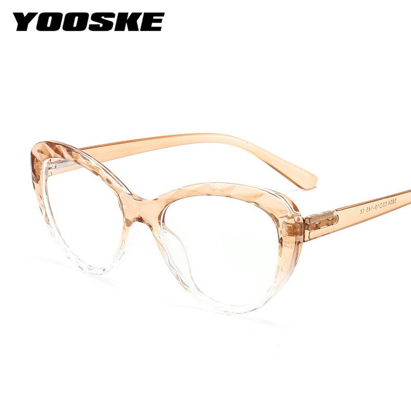 Yooske kissasilmälasien kehys naisille naisille anti-blue vaaleat silmälasit miesten lohkot blue-ray vintage silmälasikehykset