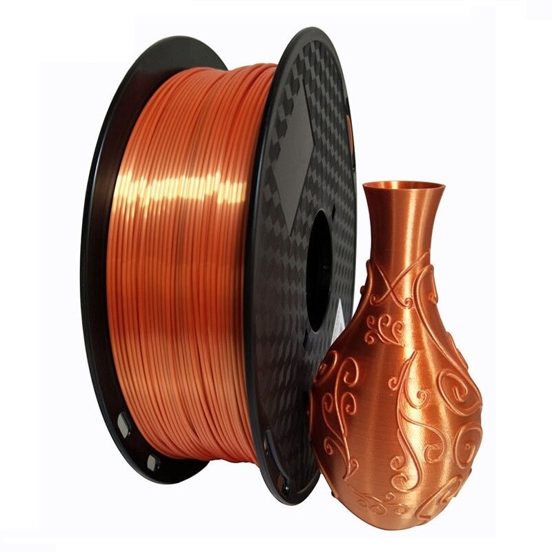Soie pla Orange 3d imprimante Filament 1.75mm 500g soyeux brillance brillant 3D impression matériel métal sensation soie impression Filament