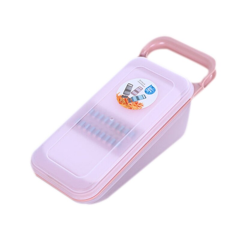 Multi-Functional Grater 3 Type Blade Vegetable Slicer with Removable Tray Vegetable Slicer Boxed Grater Vegetable Peeler: A