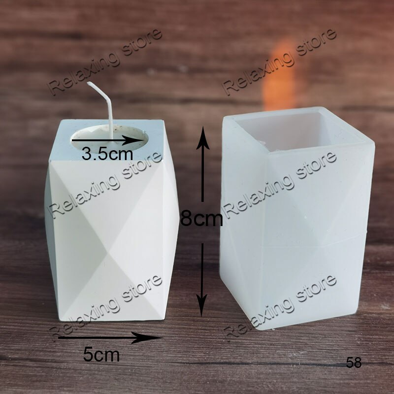 Mini Ronde Cement Klei Kaars Houder Beton Kandelaar Siliconen Mal Onregelmatige Gips Kaars Cup Container Epoxyhars Mal: J