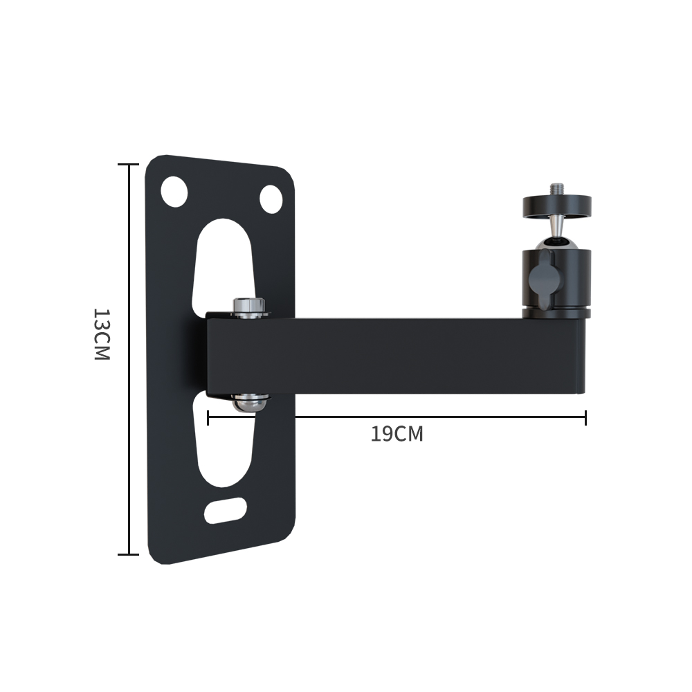 Photography Studio Boom Arm Wall Mount for Video Strobe Lights Max Length Horizontal and Vertical Rotatable Punch Required: WHITE