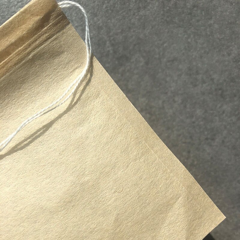 Bolsita con cordón para hierbas medicinales, bolsas de té vacías con filtro ecológico, papel Biodegradable, multiusos, 1 paquete