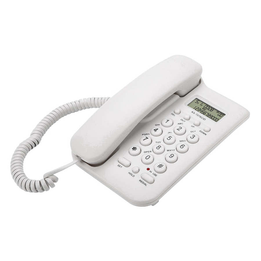 Telefoon Thuis Vaste Telefoon Thuis Hotel Wired Desktop Wall-Mount Telefoon Caller Id Display Voor Office Home Business Gebruik