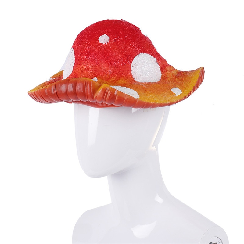 Halloween 3d rode verse paddenstoelen kostuum realistische cosplay rekwisieten grappige nieuwigheid top carnaval feest hoed