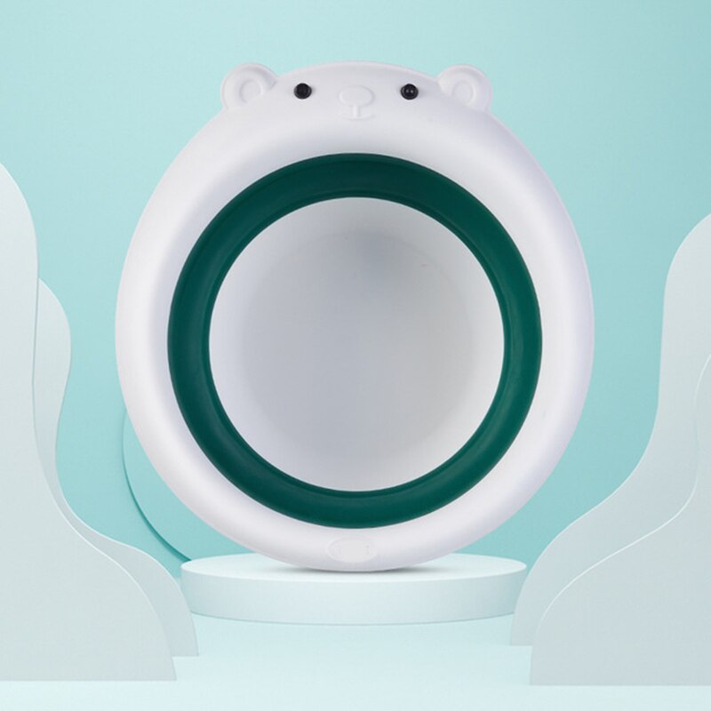 Lavabo pliable portable pour bébé | Lavabo pliable, baignoire lavage du visage, bacs de pieds pour enfant, lavabo dessin animé crabe ours en forme: 5