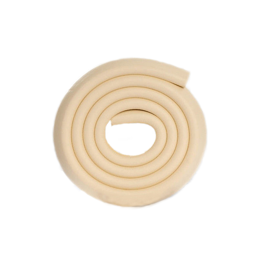 2m Safety Corner Protector Table Desk Edge Guard Soft Strip Children Safe Tape Furniture Corners Angle Protection Thicken: beige