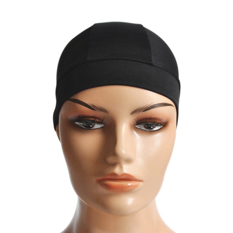 Wig Cap Black Spandex Dome Cap for Making Wigs Snood Nylon Strech Glueless Elastic Cap