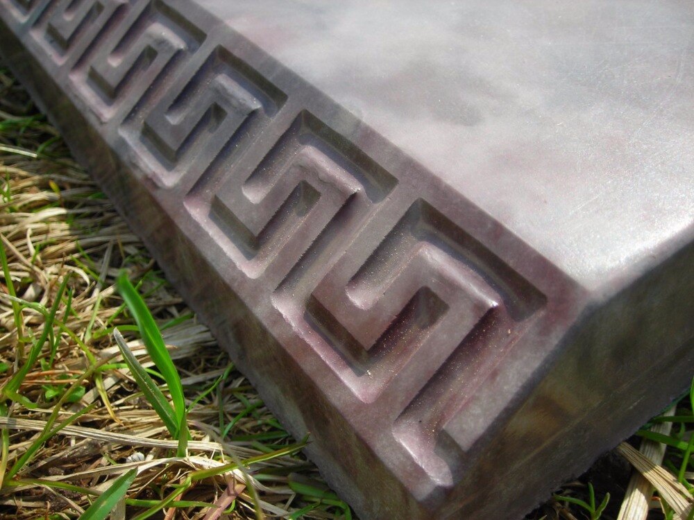 Kunststoff formen für beton Grenze stein für garten "Griechenland" Gips Stein Fliesen Harte ABS Kunststoff Dekor Garten