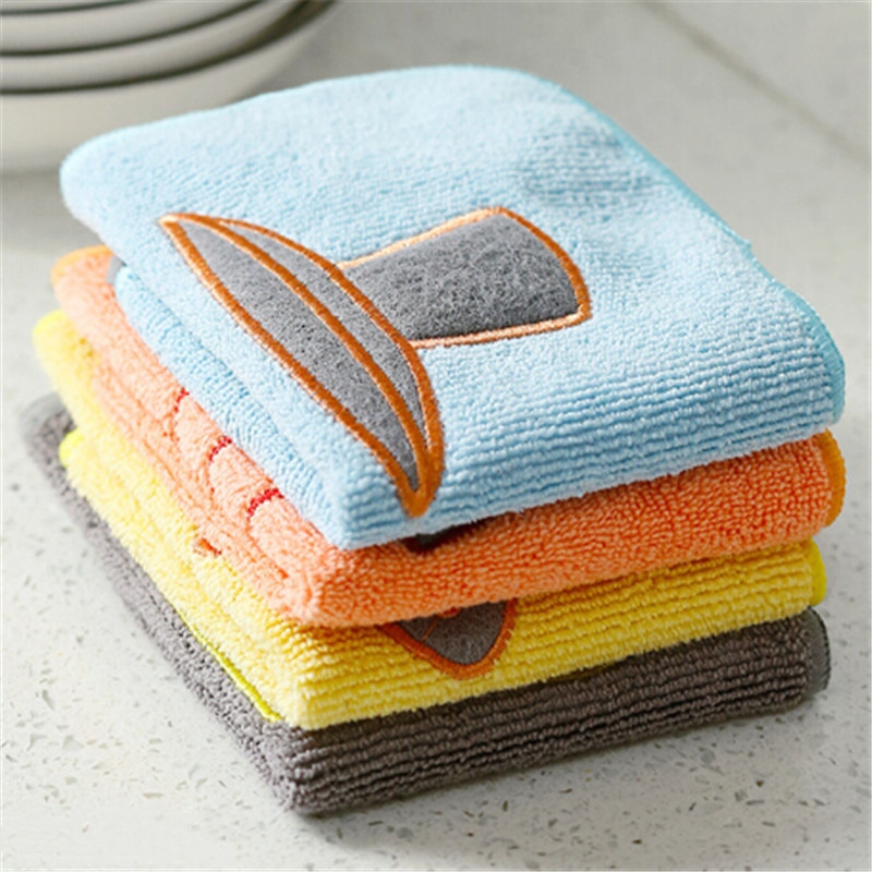 Microfiber Kitchen Towels Super Absorbent Table Wipe Dish Washing Cloth Household Cleaning Towels Arrivals
