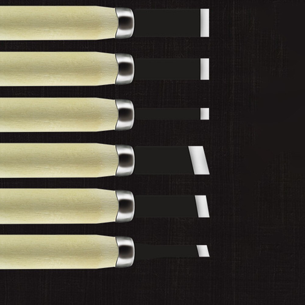 Craft Woodworking Carving Cutter 12pcs Multi-Function Utility DIY Wooden Handle Multifunctional Utility Cutter Wooden Handle Set