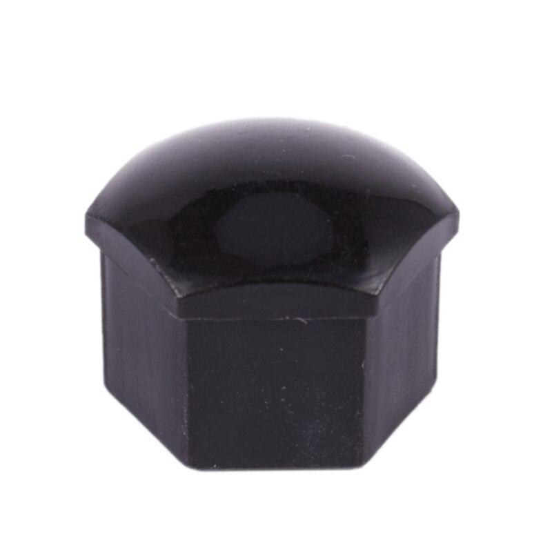 20 stuks 17mm auto plastic doppen bouten afdekkingen moeren lichtmetalen velgen voor skoda, mercedes, bmw kleur: zwart
