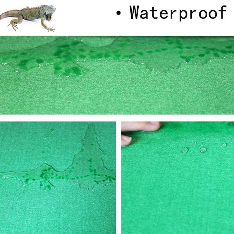 Reptile Carpet, 2-Piece Terrarium Reptile Cage for Bearded, Lizard and Leopard