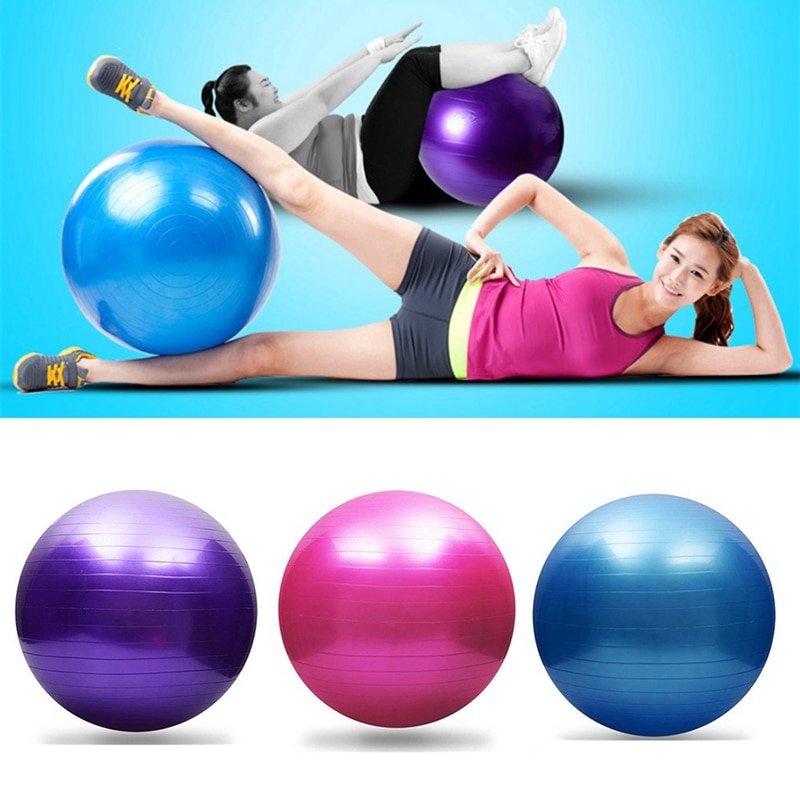 Bola de pvc para exercícios, 25cm, fitness, bola de ioga reforçada, à prova de explosão, equipamento de exercício, bola de equilíbrio, treinamento em casa, academia