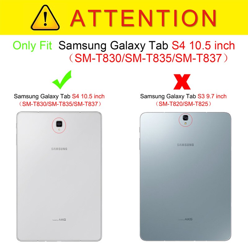 Funda para tableta Samsung Galaxy Tab S4 10,5 SM T830, carcasa giratoria de 360 grados para Tablet Samsung Tab S4 10,5 T835 T837