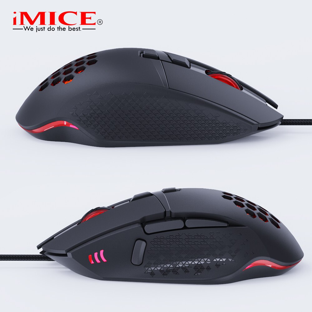 Wired LED Gaming Mouse 7200 DPI Computer Mouse Gamer USB Ergonomic Mause With Cable For PC Laptop RGB optical Mice With Backlit