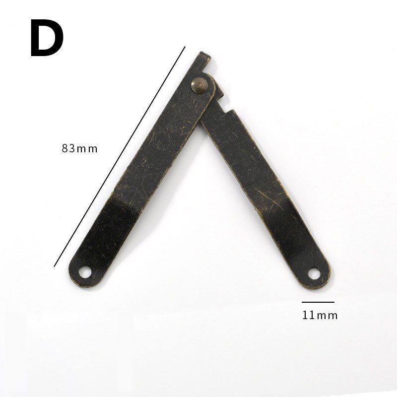 2pcs Antique Wooden Box Corner Support Hinges Stay Box Display Furniture Cabinet Door Kitchen Cupboard Hinges Lid Stays