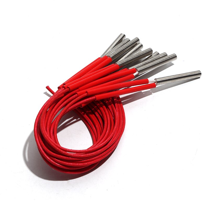 10 stücke Patrone Heizung 220V/110V/380V Elektrische Patrone Heizung Heizungen Element Rohr 6x5 0/52/55/58/60mm 80W/90W/100W für Form