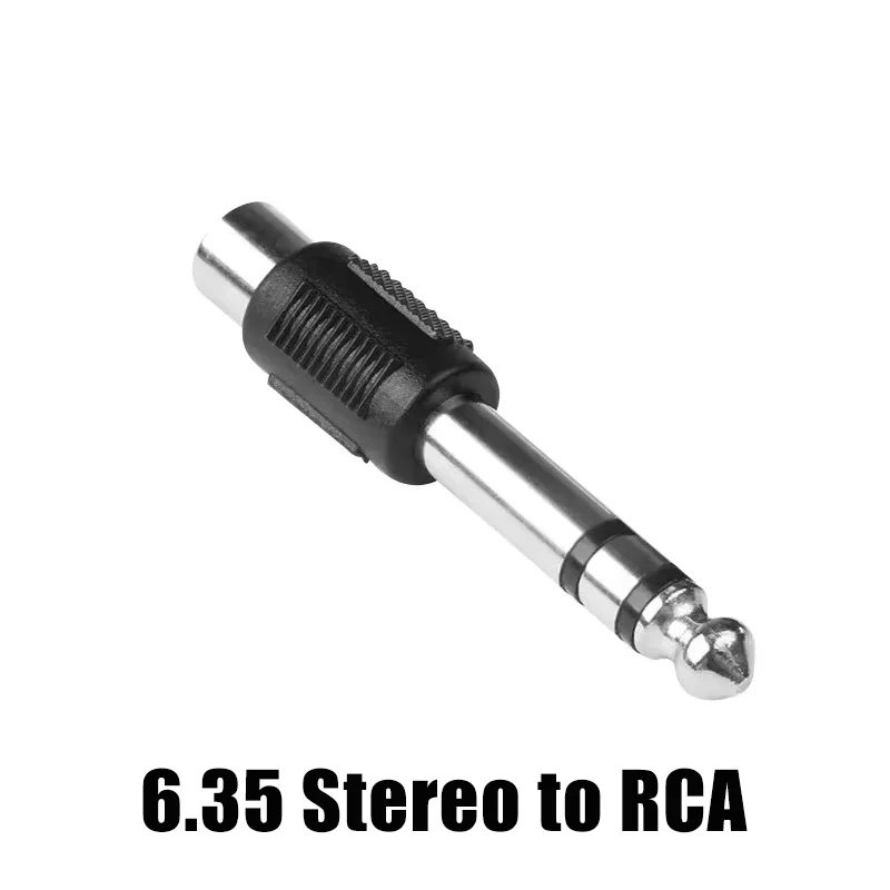 5pz 6.35mm/3.5mm Spina stereo/mono Maschio A RCA loto Femmina consonante Jack Adattatore del Connettore Cuffia Trasferimento Audio: MULTI / 10-19 Pz