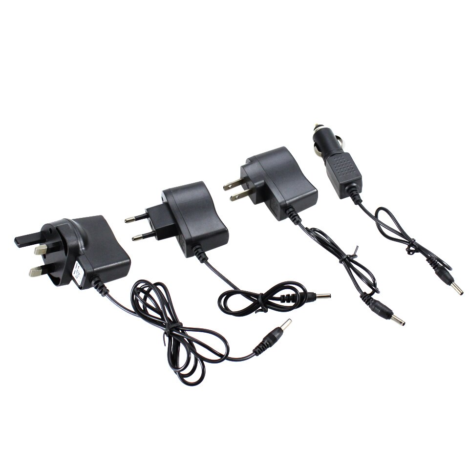 Batterioplader 18650 - AC 110-240V til Lygte, Forlygte - Strømadapter DC 4.2V 500mA