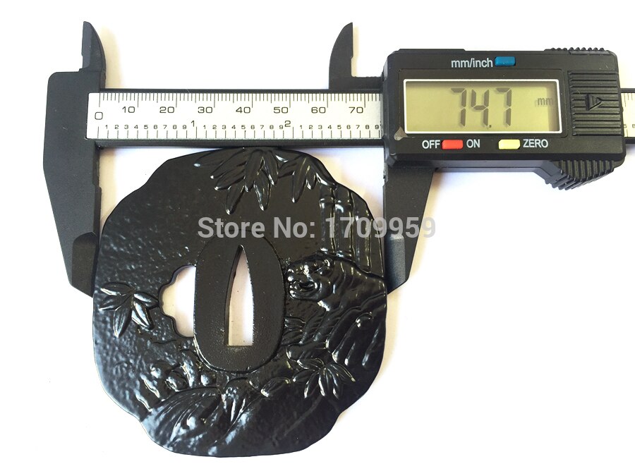 Metal Crafts Tiger Theme Iron Guard/Sword Handle DIY Fittings for Katana/Wakizashi Nice Tsuba+Menuki+Fuchi+Kashira+Habaki+Seppa