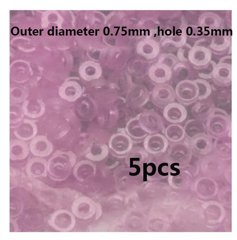 Klokketilbehør universell skinne sekundskinne boreødu edelsten støtdemper rubin klokkedeler: Hvit