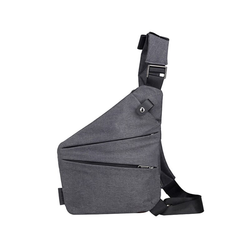 Bolsos de hombro de para hombre, mochila antirrobo para hombre, mochila de lona Casual para hombre, bandolera para motocicleta, bolsa gris