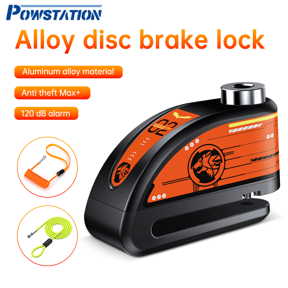 Motorrad Alarm Scheibenbremse Schloss Sicherheit Motor- Rad Rabatt Vorhängeschloss Wasserdicht 110dB Laut Anti-Diebstahl Alarm ein Motocicle: Schwarz