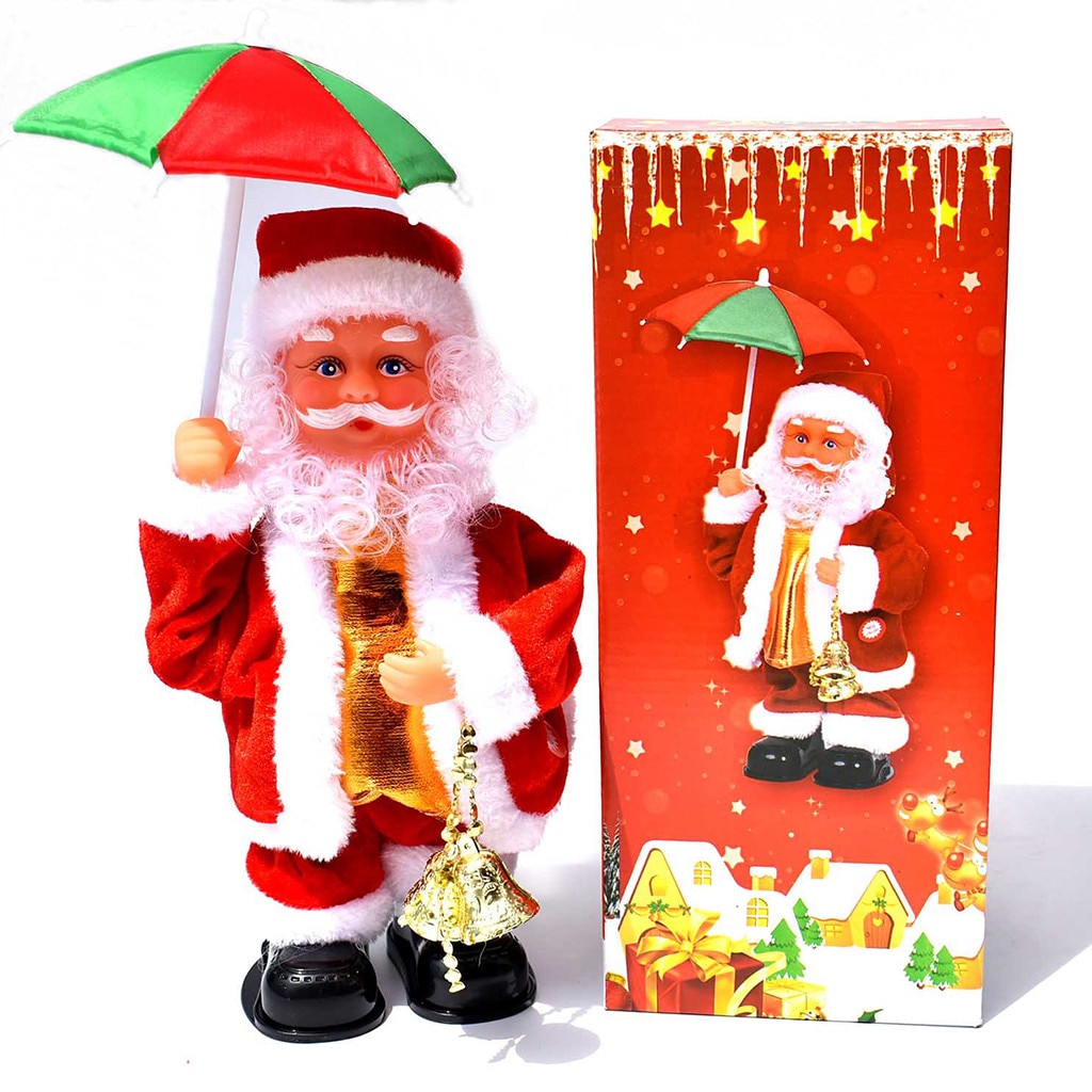 Électrique père noël Musical petite poupée danse parapluie décorations de noël le meilleur pour enfants Jouets électriques #2