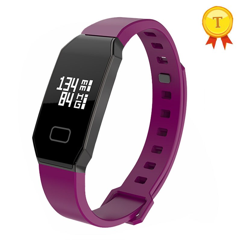Homem mulher Pulseira de Banda de Freqüência Cardíaca Monitor de Pressão Arterial Inteligente Pulseira Inteligente Lembrete Chamada Atividade Rastreador de Fitness Saúde