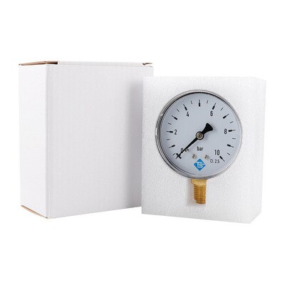 60mm 1/4NPT 0-10bar promieniowy barometr próżniowy miernik hydrauliczny miernik ciśnienia wody w płynie miernik średnicy dla sprężarki powietrza
