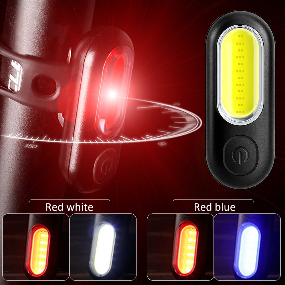 Led Fiets Achterlicht Waterdichte Fiets Achterlicht Usb Oplaadbare Veiligheid Achterlicht Mountainbike Fiets Achterlicht