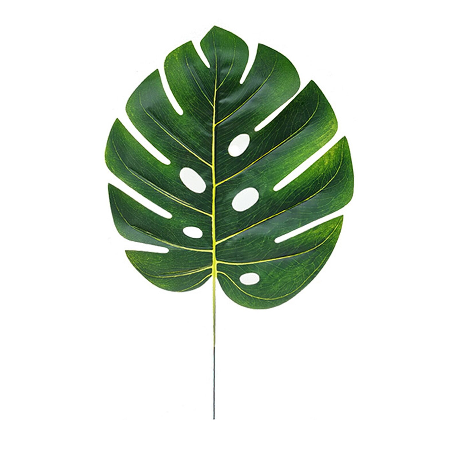 10Stck Künstliche Monstera Schildkröte Blatt Pflanze Hintergrund Zauberstab Partei Dekoration