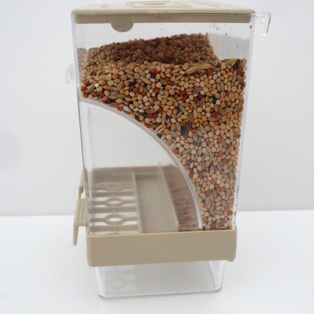 Bird Pet Gravity Feeder Parrot Pigeon Splash Proof Automatic Food Container